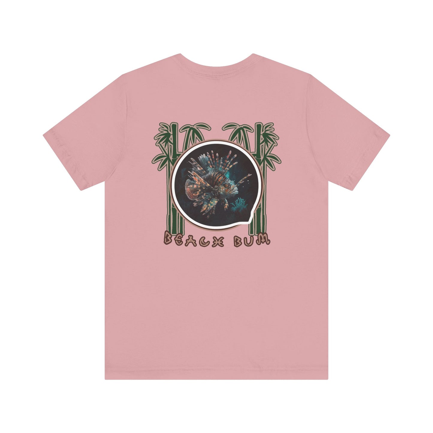 Beach Bum Lionfish T-Shirt - Eco-Friendly Ocean Vibes Surf Style Tee