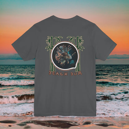 Beach Bum Lionfish T-Shirt - Eco-Friendly Ocean Vibes Surf Style Tee