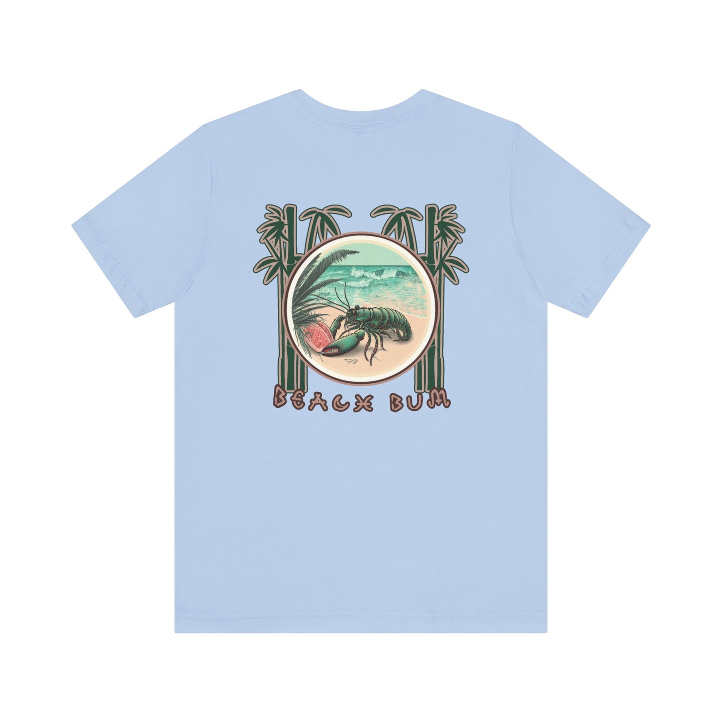 Beach Bum Lobster T-Shirt - Eco-Friendly Ocean Vibes Surf Style Tee