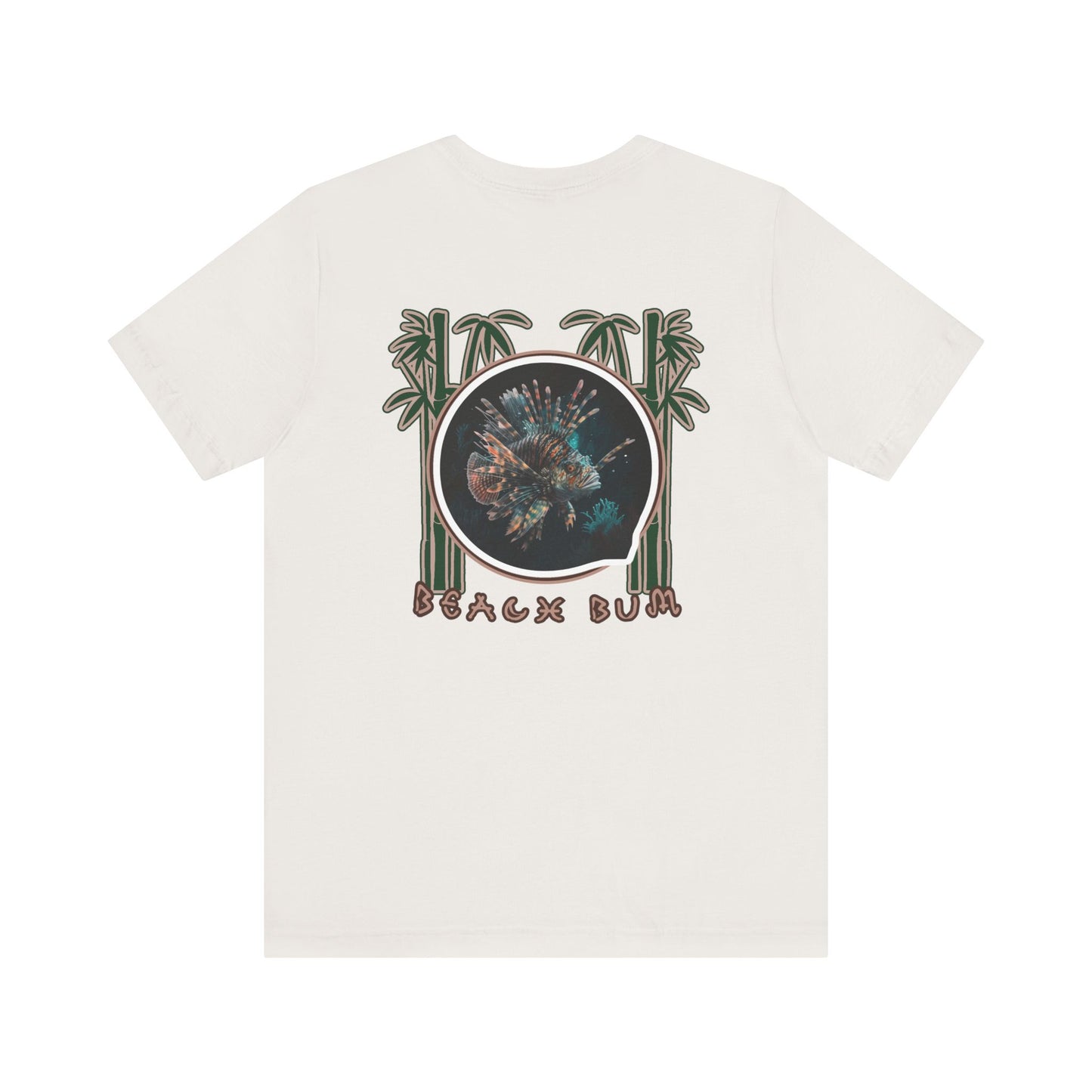 Beach Bum Lionfish T-Shirt - Eco-Friendly Ocean Vibes Surf Style Tee