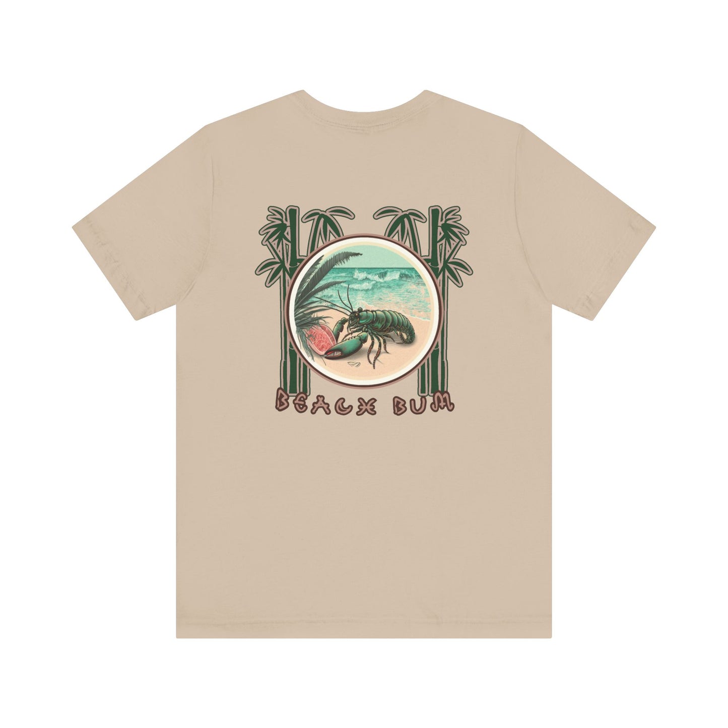 Beach Bum Lobster T-Shirt - Eco-Friendly Ocean Vibes Surf Style Tee