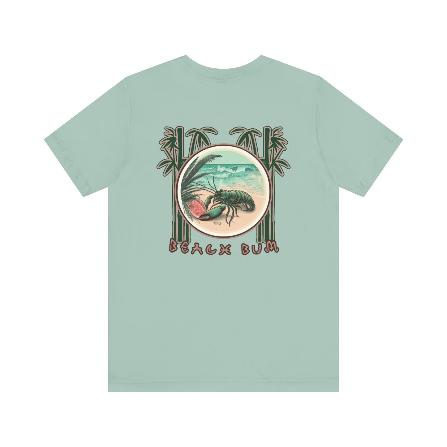 Beach Bum Lobster T-Shirt - Eco-Friendly Ocean Vibes Surf Style Tee