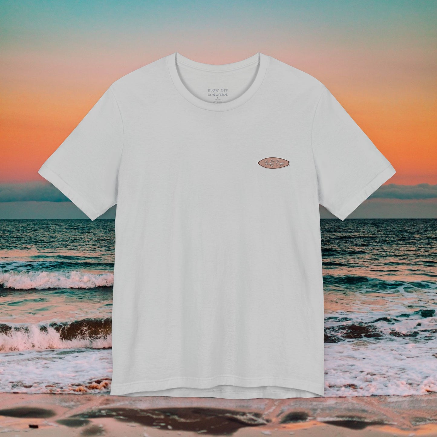 Beach Bum Crab T-Shirt - Eco-Friendly Ocean Vibes Surf Style Tee