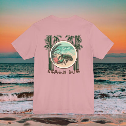 Beach Bum Lobster T-Shirt - Eco-Friendly Ocean Vibes Surf Style Tee