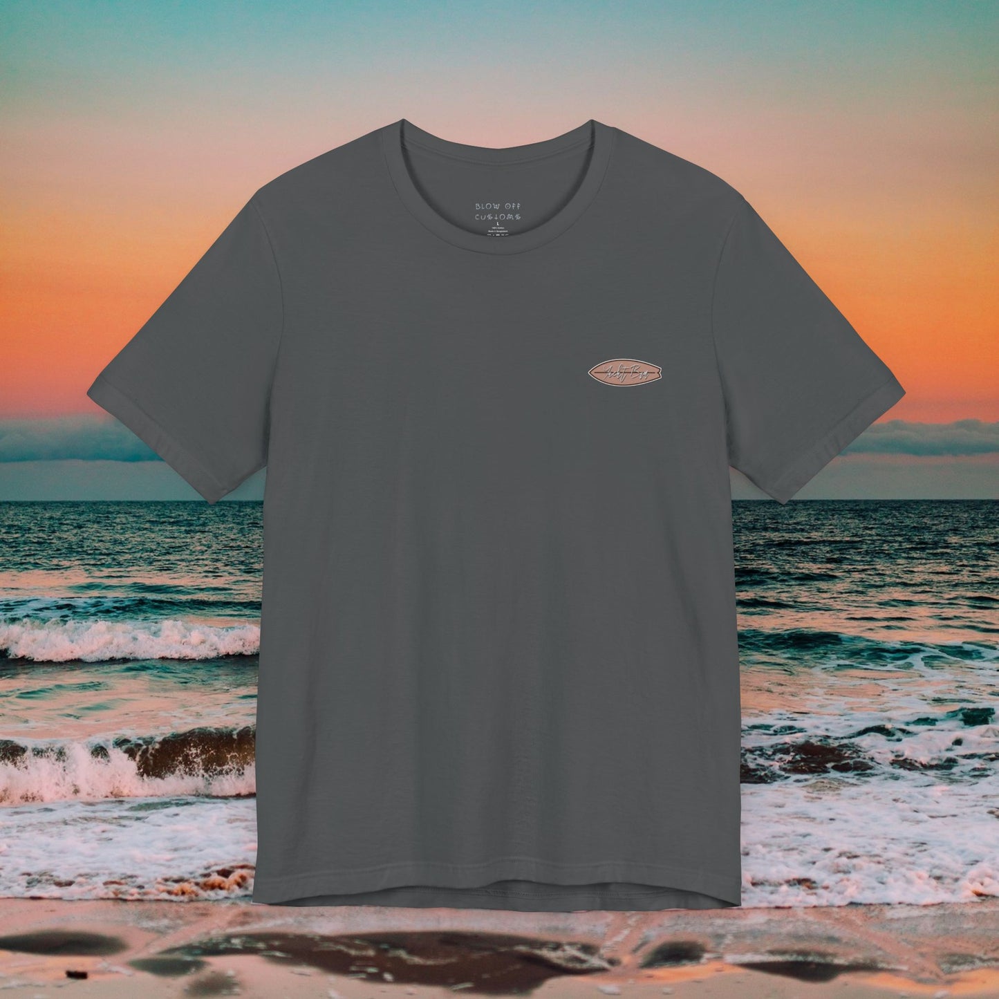 Beach Bum Seagull T-Shirt - Eco-Friendly Ocean Vibes Surf Style Tee